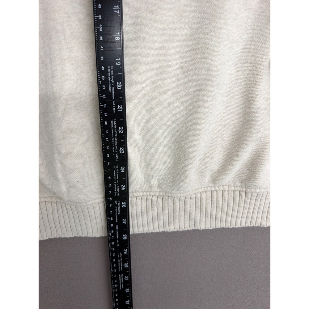 Aerie Womens Oversized Crewneck Sweatshirt Oatmeal Beige Ribbed XL 1810 - Picture 4 of 6